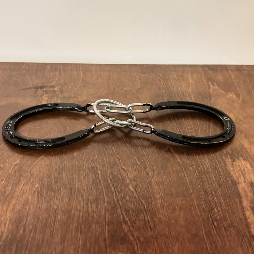 Dry Gulch Mfg Horseshoe Puzzle Mind Teaser Thinking Logic Black Good